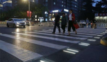 Intelligent solar cat eye road stud crosswalk facility 